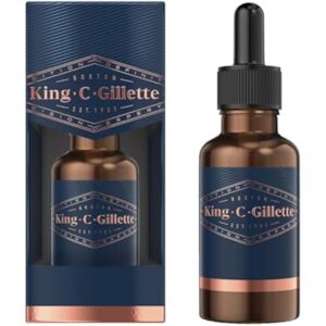 king c. gillette mens beard oil with plant based argan joijoba avocado macadamia seed and almond oil 168.96